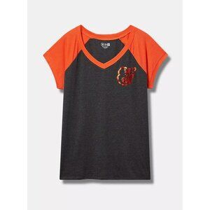 NWT Torrid Baltimore Orioles MLB Raglan Tee 18-20 2X